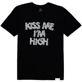 KISS ME IM HIGH TEE  (Black)