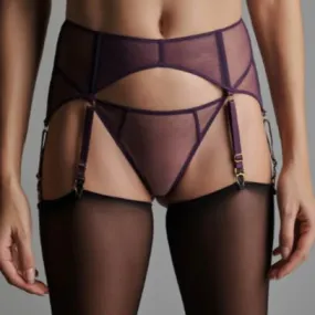 Maison Close L'Amoureuse Garter Belt in Purple 560711