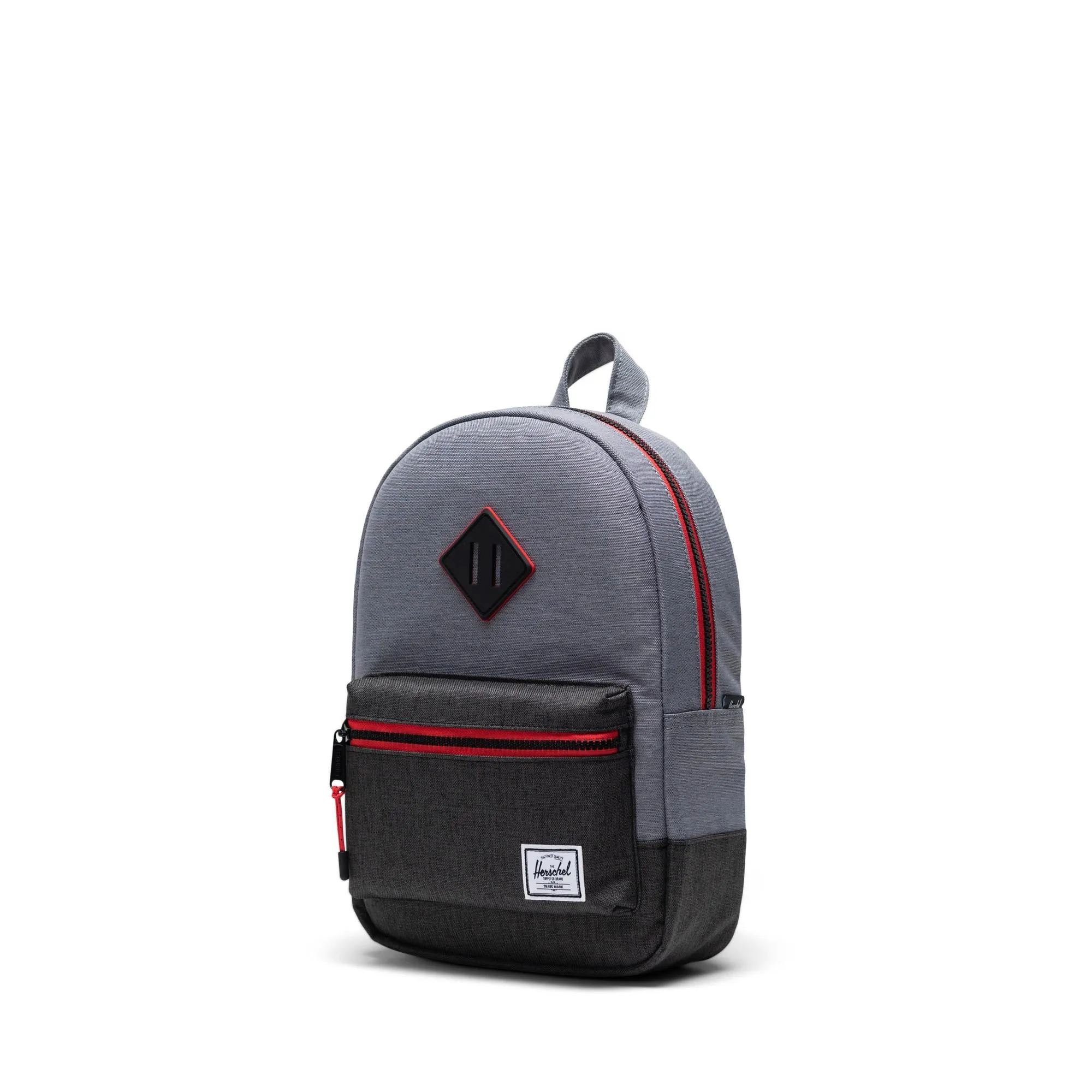 Mochila Herschel Heritage Kids Mid Grey Crosshatch/Black Crosshatch