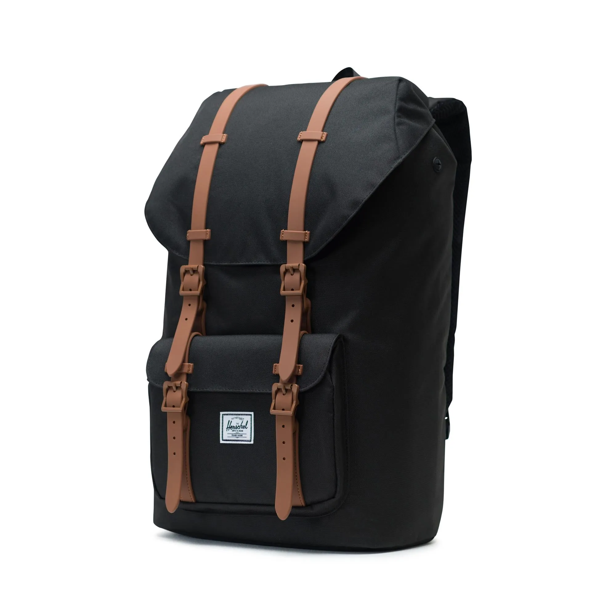 Mochila Herschel Little America Black/Saddle Brown