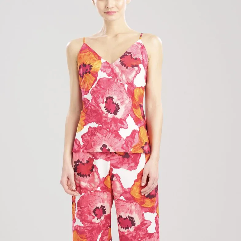 Natori Poppy Cami Pant PJ Set in Pink Combo S76026