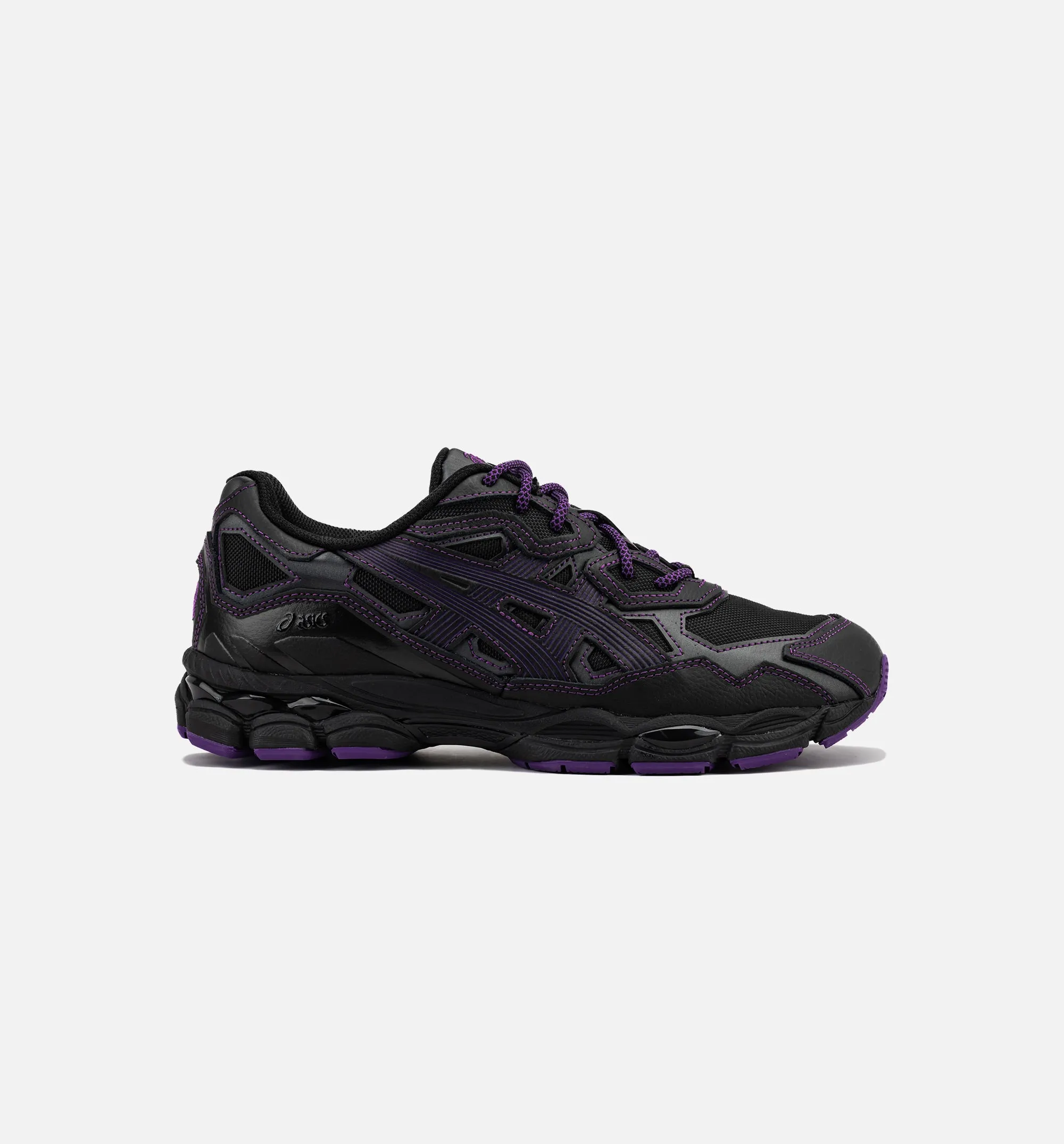 Needles Gel NYC Mens Running Shoe - Black/Purple