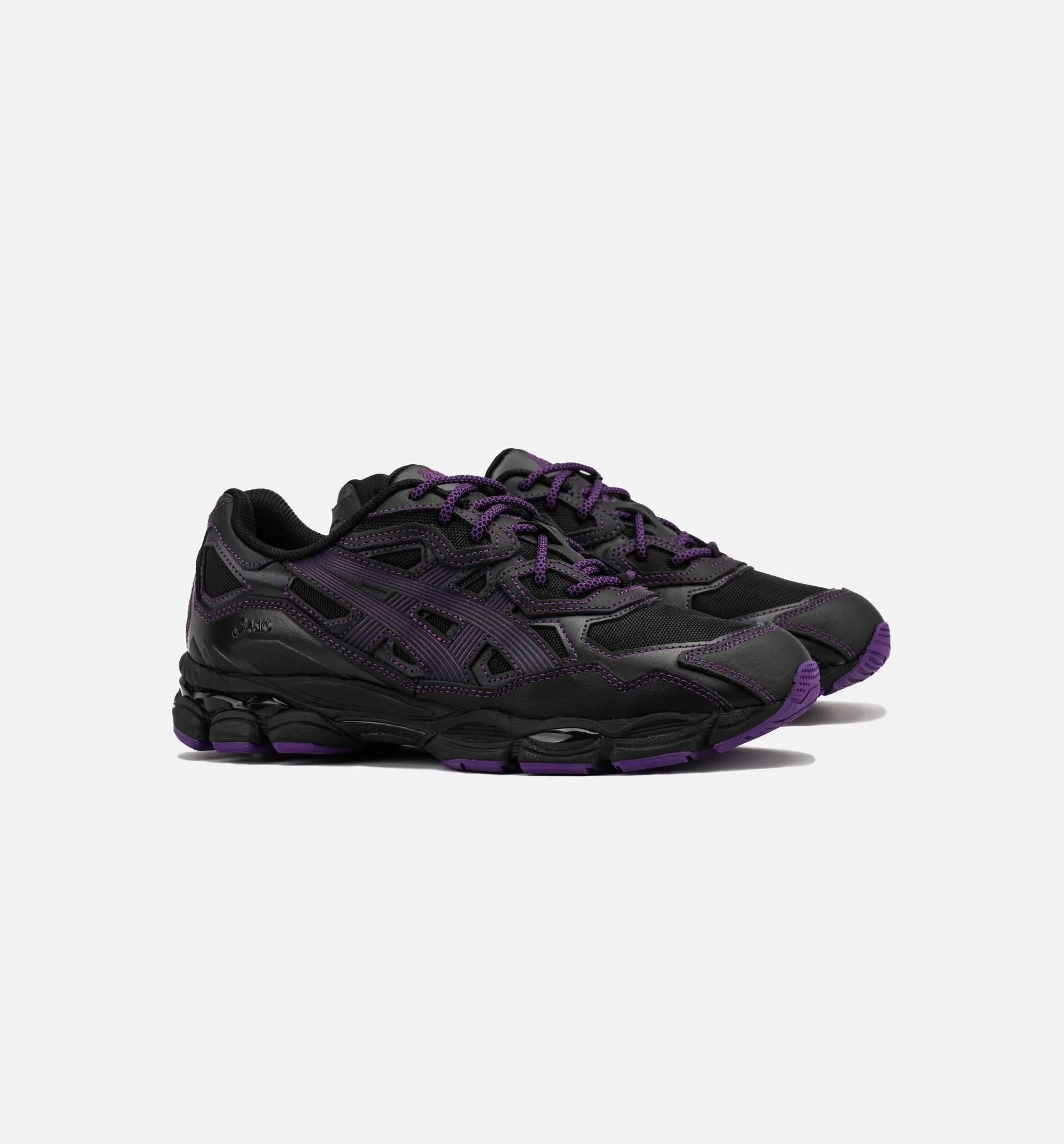 Needles Gel NYC Mens Running Shoe - Black/Purple