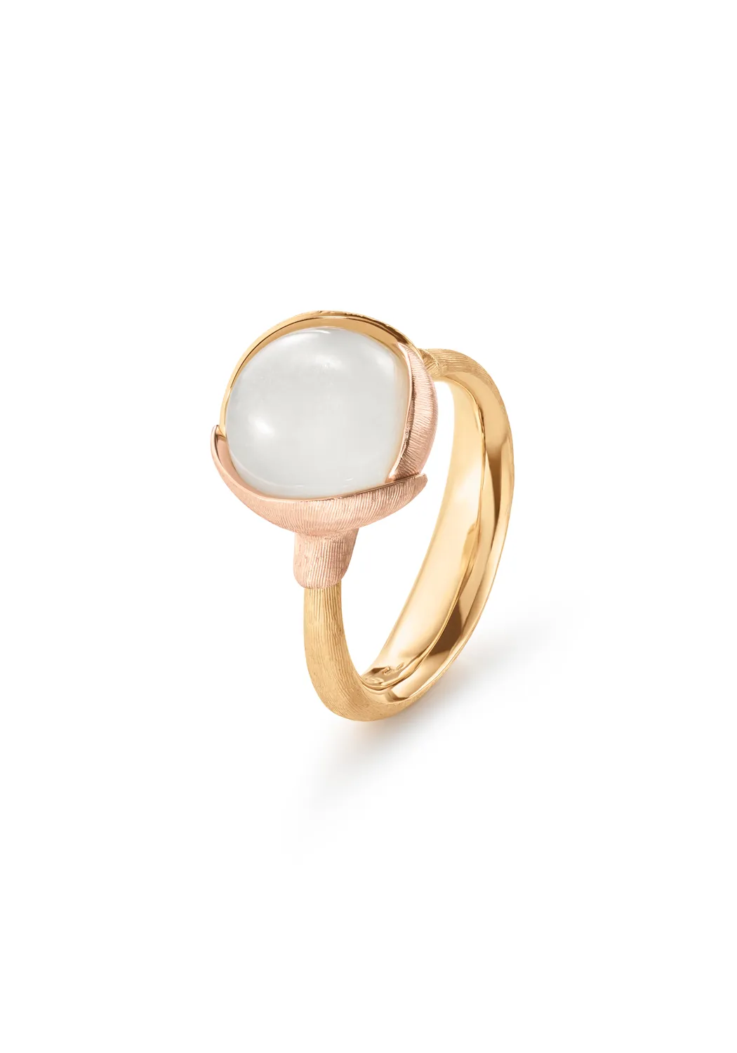 Ole Lynggaard Lotus 2 White Moonstone Ring