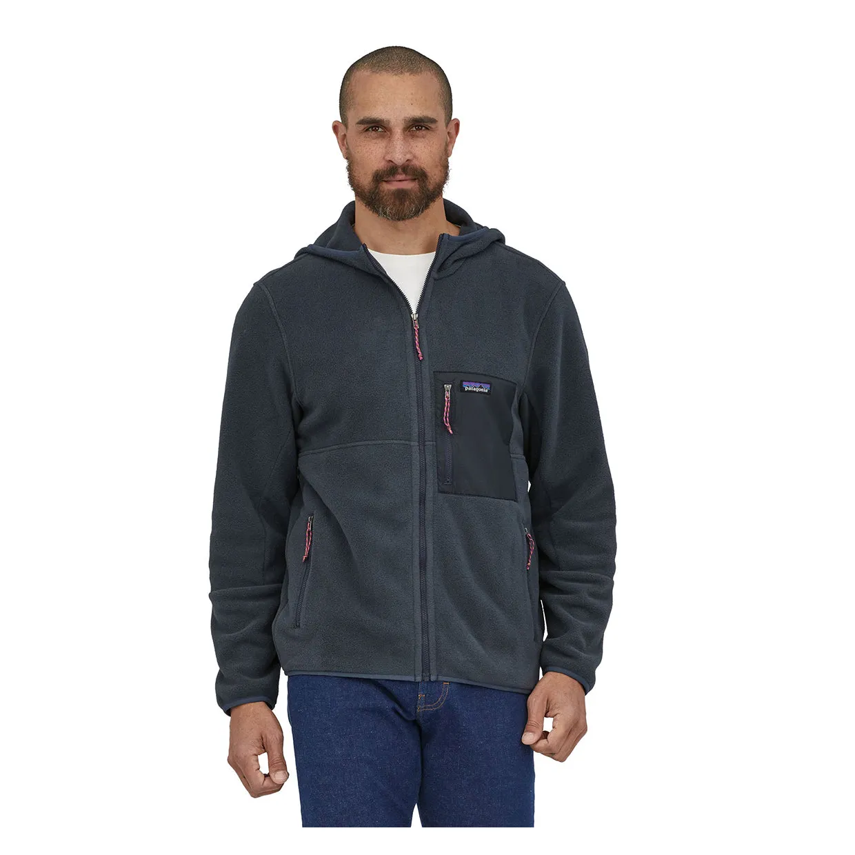 Pile Patagonia Microdini Fleece Hoody Grigio Piombo