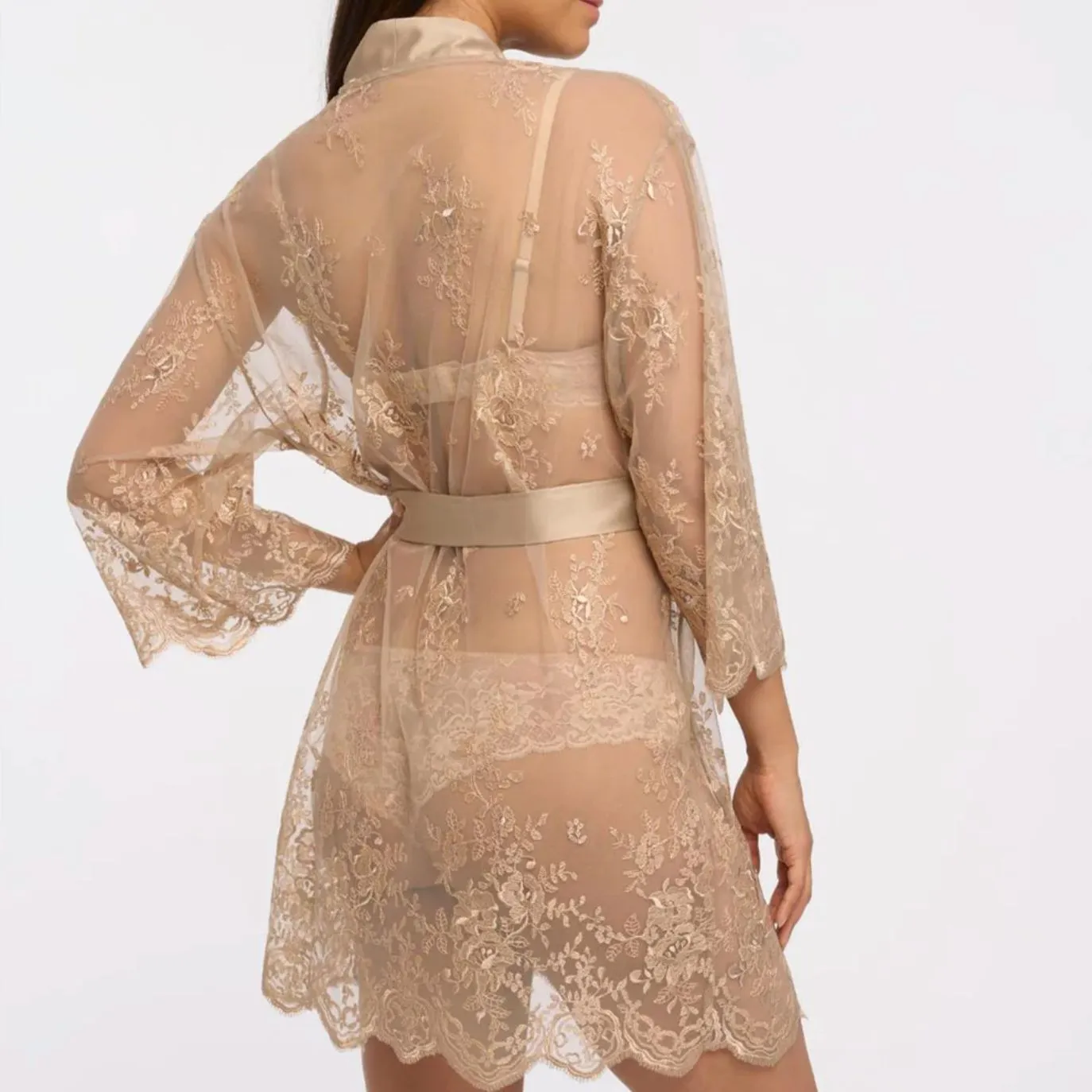 Rya Collection Darling Short Cover Up in Latte 197