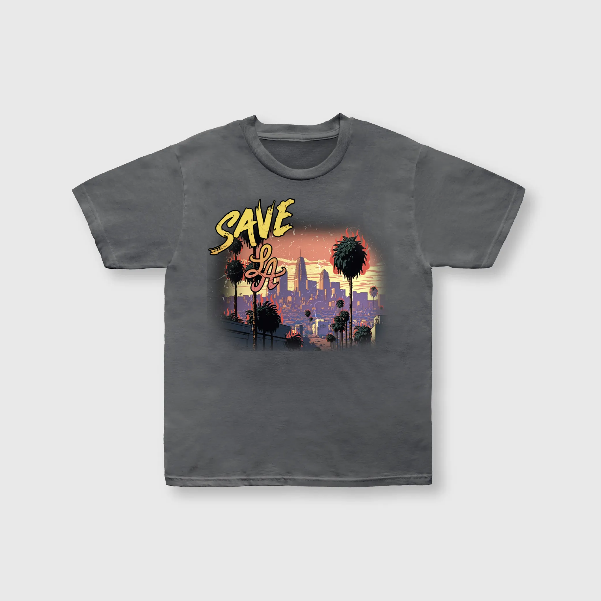 SAVE LA CITY TEE VINTAGE BLACK (BLACK)