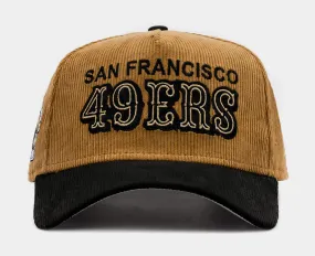 Shoe Palace Exclusive San Francisco 49ers Corduroy 9Forty Snapback Mens Hat (Brown/Black)