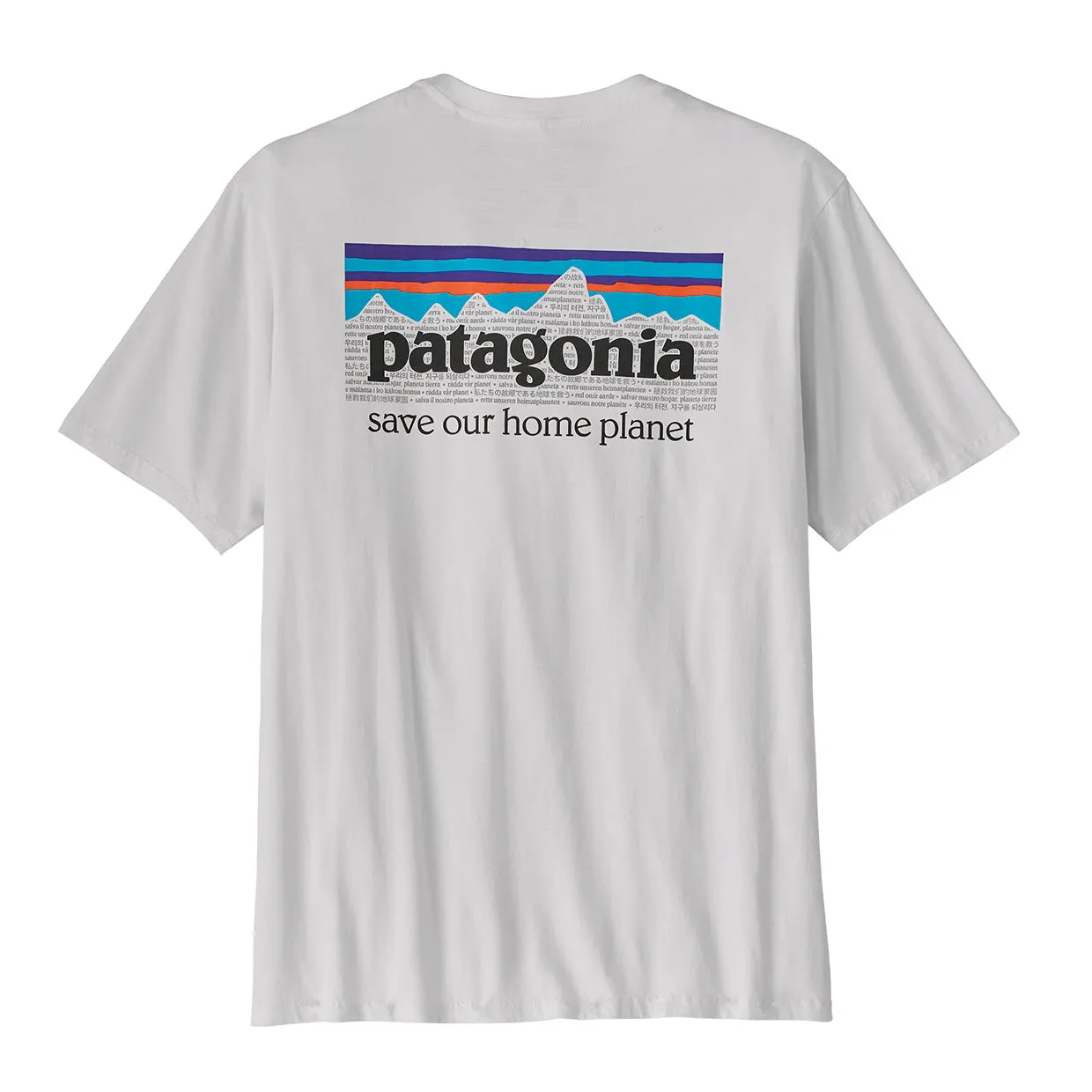 T-shirt Patagonia P-6 Mission Organic Bianco