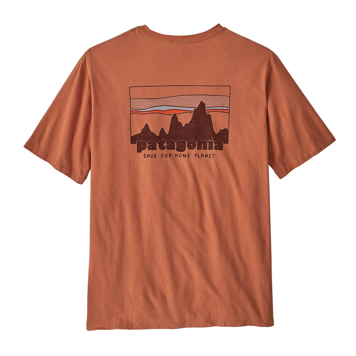 T-shirt Uomo Patagonia 73 Skyline Organic Mattone